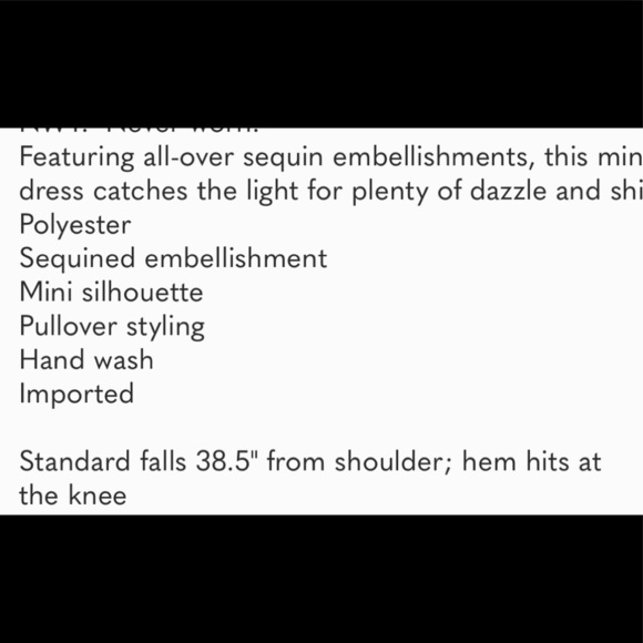 NWT Anthropologie Kara Seqined Mini Dress XS - Picture 6 of 16